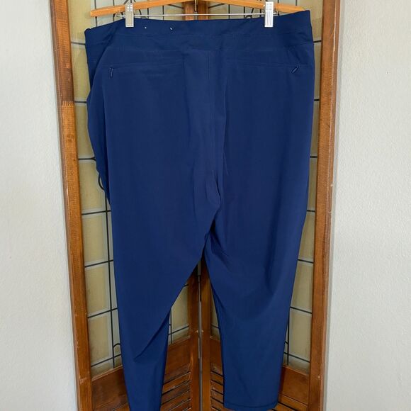 Chico's Zenergy Capri Workout Athleisure Pull On Pants Royal Blue Size 16 - Picture 2 of 11